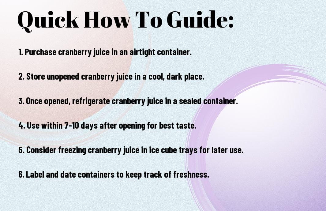 storing cranberry juice practical tips for preservation sqi 2