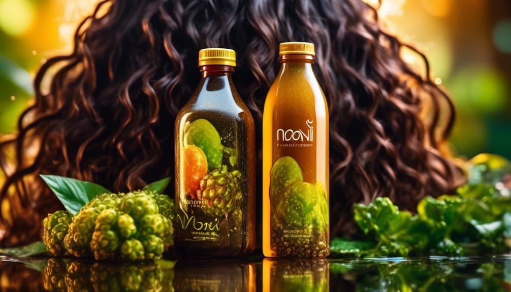 hair growth boosted by noni juice